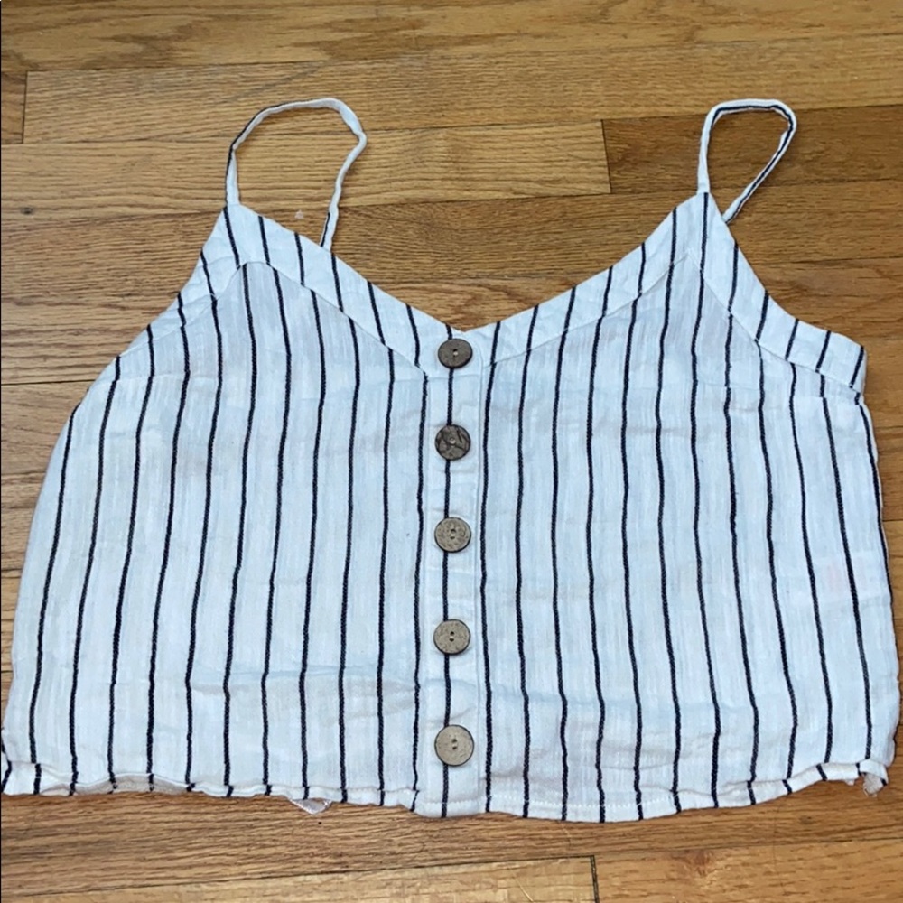 Striped crop top